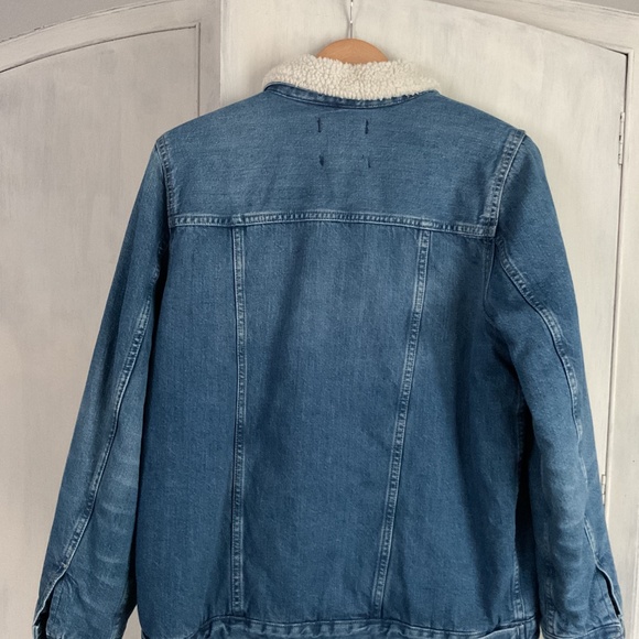 EUC Madewell Sherpa Lined Denim Jacket - Picture 4 of 4